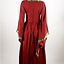 Edel bestickten Kleid Loretta, rot - Celtic Webmerchant