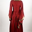 Noble abito ricamato Loretta, rosso - Celtic Webmerchant