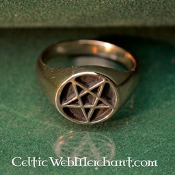 Bronzo anello pentagramma - Celtic Webmerchant