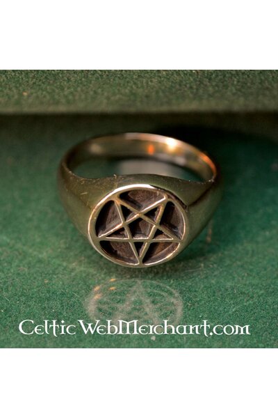 Anneau de pentagramme Bronze - Celtic Webmerchant