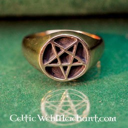 Bronze Pentagramm Ring - Celtic Webmerchant