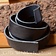 Leather belt 30 mm / 130-140 cm black - Celtic Webmerchant