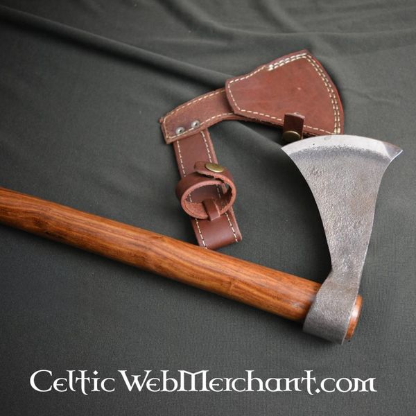 Hache Roughneck Avec Manche Hickory - Tête Acier Forgé 1kg, étui Toile Inclus - 3