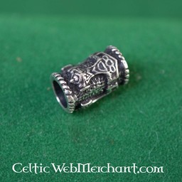 Silver beard bead with Thor's hammer - Celtic Webmerchant