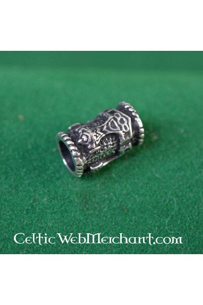 Silber Bart Perle mit Thorshammer - Celtic Webmerchant