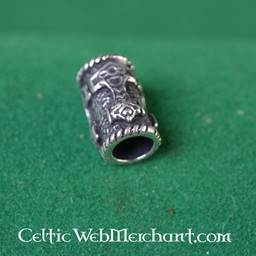 Perle en argent de la barbe avec le marteau de Thor - Celtic Webmerchant