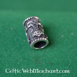 Silver beard bead with Thor's hammer - Celtic Webmerchant