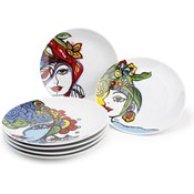 Josien Broeren Dessert plates 20.5cm set of 6