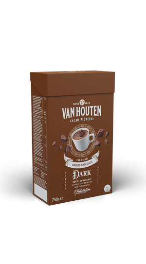 Van Houten Instant Chocolate drink Dark 750 gram
