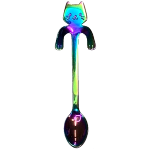 Coffee Spoon Cat Multicolored Small