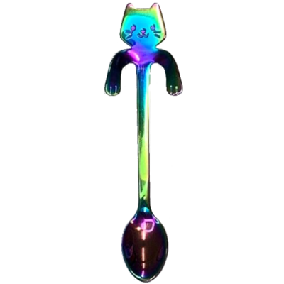 Coffee spoon cat Multicolored Small