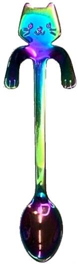 Koffielepel Kat Multikleurig Klein