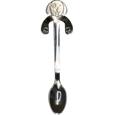 Coffee Spoon Dog Silver-colored Small