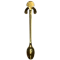 Coffee spoon dog gold-colored medium