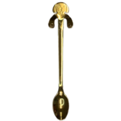 Coffee spoon dog gold-colored medium