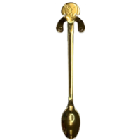 Coffee spoon dog gold-colored medium