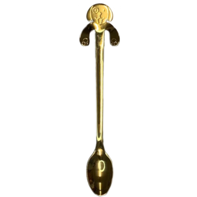 Coffee spoon dog gold-colored medium