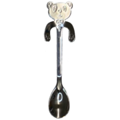 Coffee spoon Panda Silver colored Small