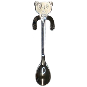Coffee spoon Panda Silver colored Small