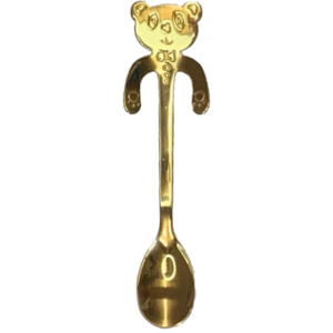 Coffee Spoon Panda Gold-colored Small