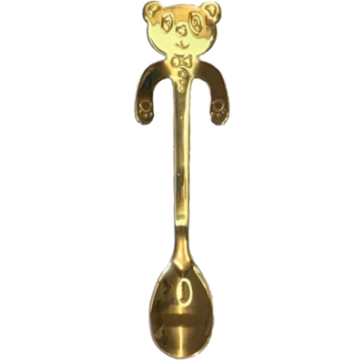 Coffee Spoon Panda Gold-colored Small