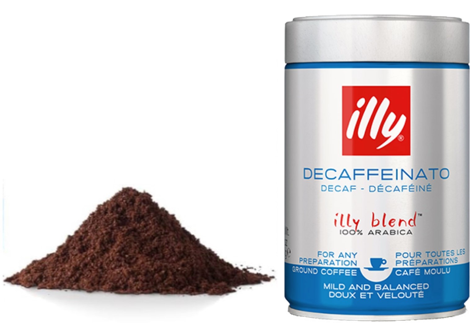 Illy Decaffeinato Espresso gemalen bonen 250 gr