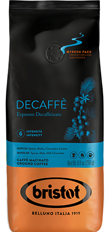 Bristot Decaffee gemalen bonen