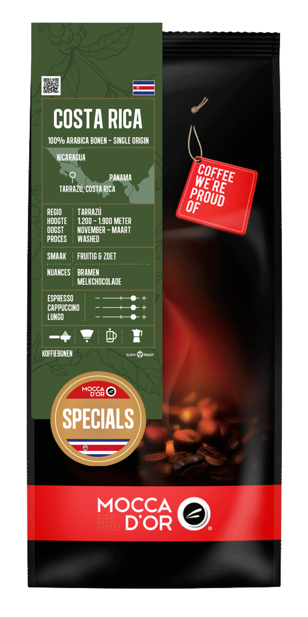 Mocca d'Or Costa Rica bonen 500 gr