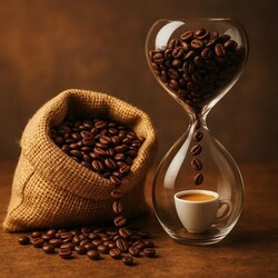 Coffee beans with a short shelf life