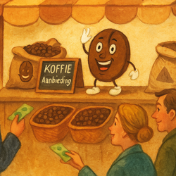 Koffie aanbieding