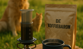 Kaffee auf dem Campingplatz