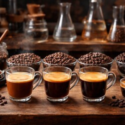 Strength of bean variety versus Flavor intensity