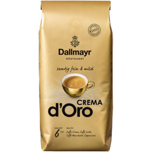 Dallmayr Crema d'Oro bonen 1 kg Korte THT