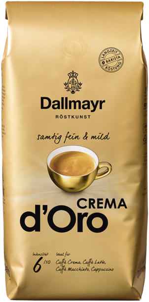 Dallmayr Crema d'Oro bonen 1 kg Korte THT