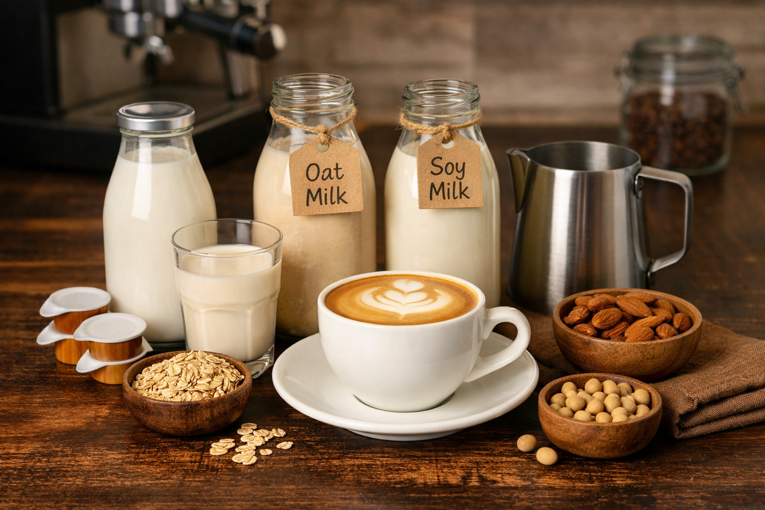 Welche Milch passt am besten zu deinem Kaffee? Von Kuhmilch bis Haferdrink