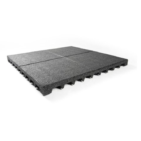 Safety tile rubber 100 x 100 x 7.5 cm