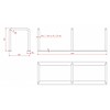 Bicycle rack with 3 loops 2000 x 600 x 650 mm
