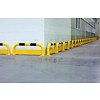 Collision protection barrier with under-run guard from steel 750 x 350 mm