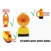 Werflamp STARFLASH 2000 - dubbelzijdig - geel