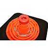 Heavy duty collapsible traffic  cone with integrated LED