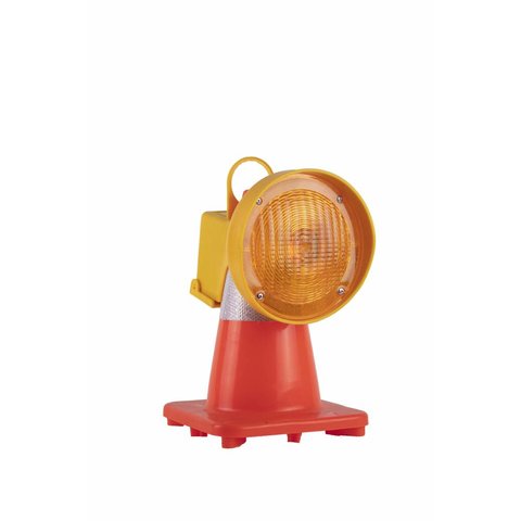 Warning lamp for traffic cones - Yellow