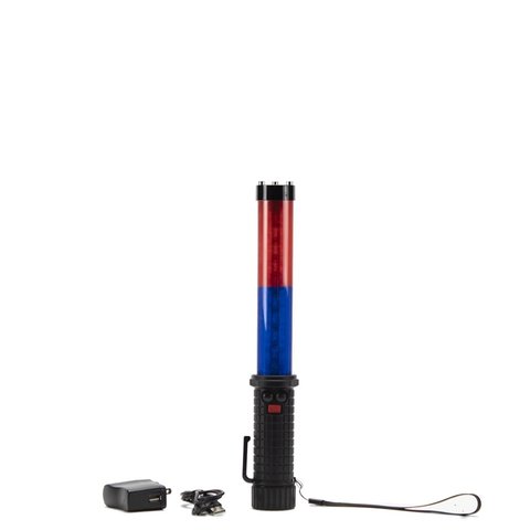 Bâton de police lumineux à LED - bleu/rouge (incl. € 0.057 BEBAT)