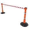Skipper set of retractable barrier posts - 9 meters - crowd control