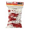 Chain barrier 5m x 6mm Ø with pieces of chain Red / White