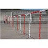 Chain barrier 10 m x 6 mm Ø with pieces of chain Red / White