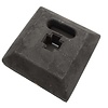 Base for temporary traffic signs  Minibloc 15kg  - socket 40 x 80