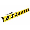 Telescopic barrier with end hooks 100-180 cm - yellow/black