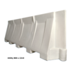 New Jersey barrier UTILITY white 800 mm