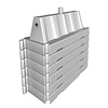 Stackable Jersey barrier EASY red 500 mm