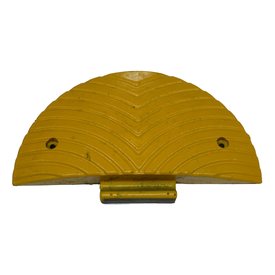  Traffic speed hump 'SLOWLY' 7 cm yellow end element